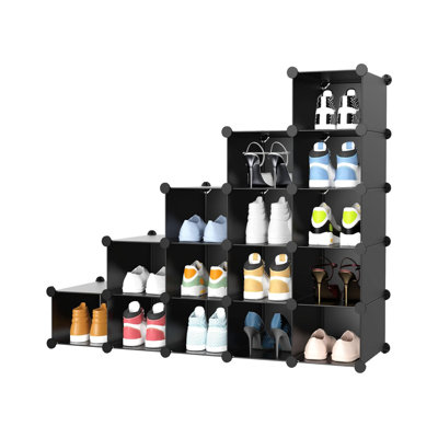  16 Pair Shoe Rack