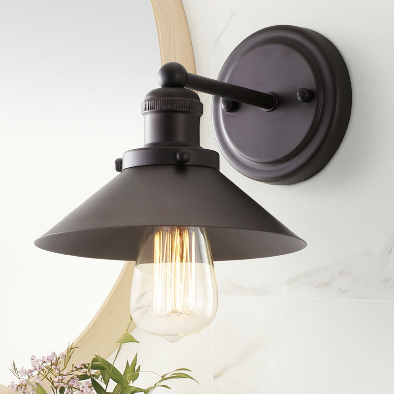 Éclairage pour meuble-lavabo en métal Bagatelle, Bronze frotté à l'huile, 1