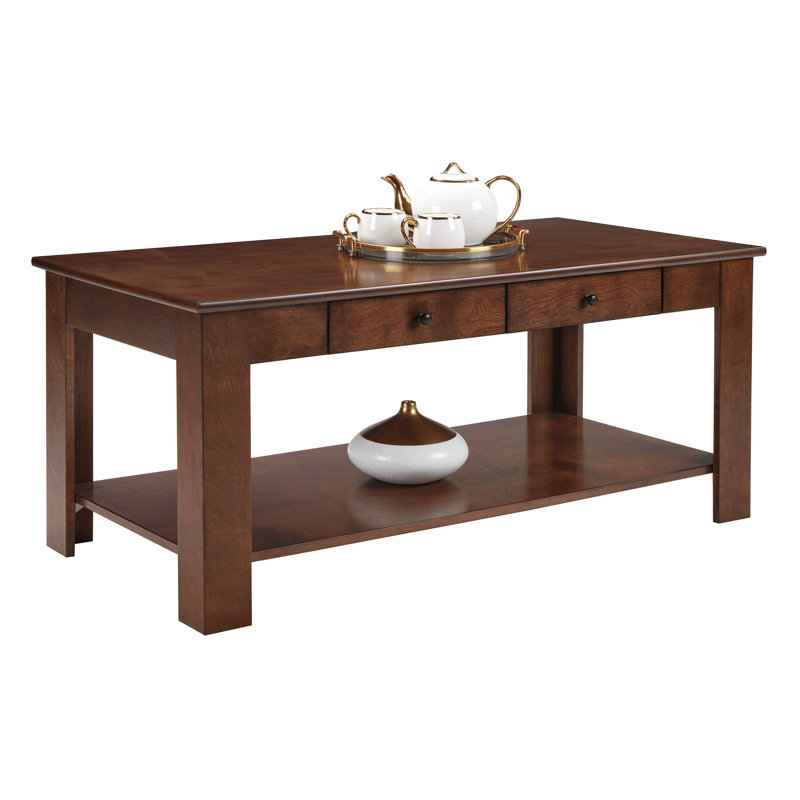 Slayter 40" W Coffee Table with Storage, Espresso