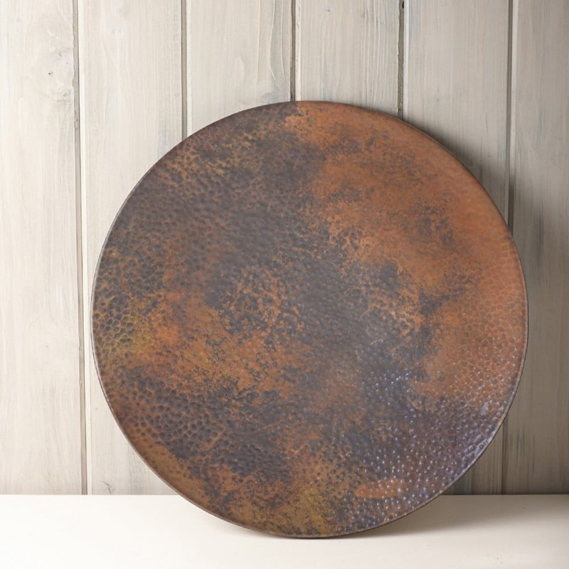 Lazy Susan, 1.5" H x 34" W x 34" D, Tempered Copper