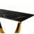 Aurora Morden Mid-Century 63" Rectangular Dining Table Set with Faux Leather Chairs-1561072166-1562151069