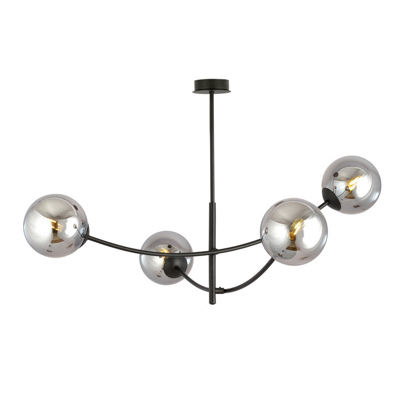 4 - Light Sputnik Chandelier, Graphite