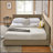 L-shape Corner Bed Frame Velvet Tufted Daybed-369701718-382396294