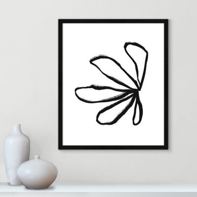 «Line Dessin Collection Petals» encadré sur papier par Leah Straatsma, reproduction