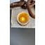 Grand porte-bougie en cuir travertin