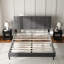 Upholstered Metal Bed-1331912192
