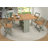 Portrain 5-Piece 45' W Space Saving Folding Dining Set with 4 Chairs, Solid Wood Drop Leaf Kitchen Table Set with Built-in Chair Storage Cabinet, Convertible Console Table for Small Spaces, Apartments & Balcony-875222071