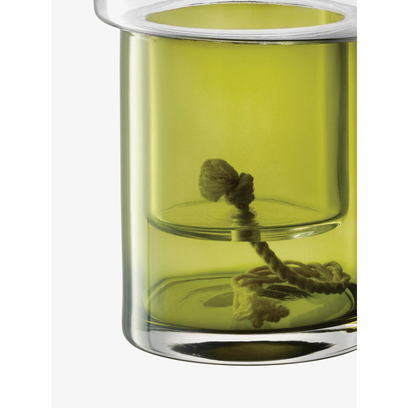 Balcony Handmade Glass Planter, 7.5" H x 6.25" W x 6.25" D