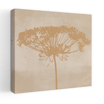 Big Flower II. Wabi-Sabi Botanical Art Abstract Contemporary Wall Art