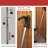 SecurityMan 2 In 1 Security Bar Sliding Door , Adjustable Patio Door Lock in Chrome