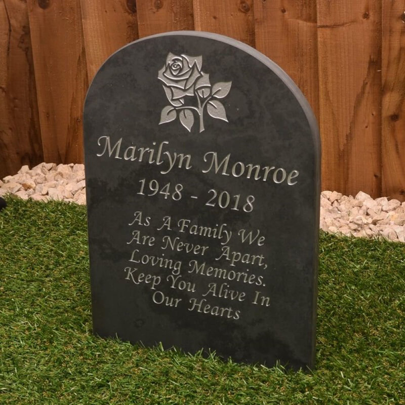 Berube Stone No Theme Memorial Plaque, Yes