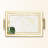 Elegant Glass Tray, 19.7 x 11.4 x 1.4 inches | 100% Durable Glass Construction | Easy to Clean with Damp Cloth | Ideal for Serving, Decorative Display, and Organizing | Stylish Addition to Home Décor-667884587