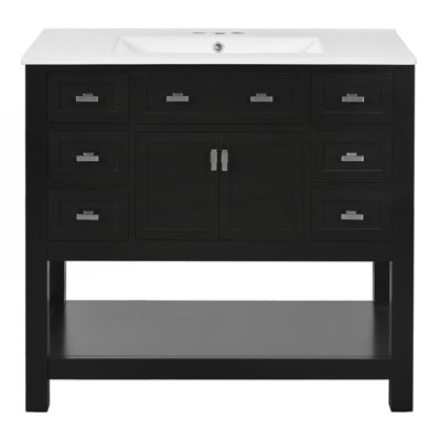 Meuble-lavabo 36 po avec lavabo supérieur