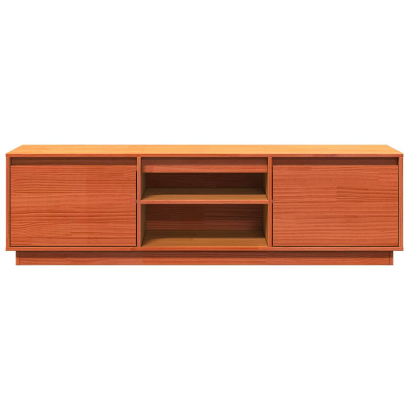 Kilia Unfinished TV Stand for TVs up to 70", Wax Brown