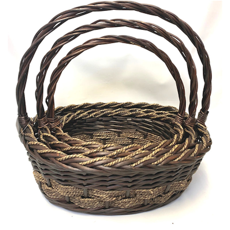 Ensemble de paniers 3 pièces, 1, H 16 po x l 17,5 po x P 13,5 po