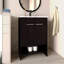Meuble-lavabo avec quatre tiroirs et deux tablettes ouvertes, noir-1776435152