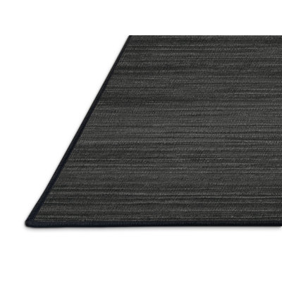 Machine Washable Solid Gray Area Rug