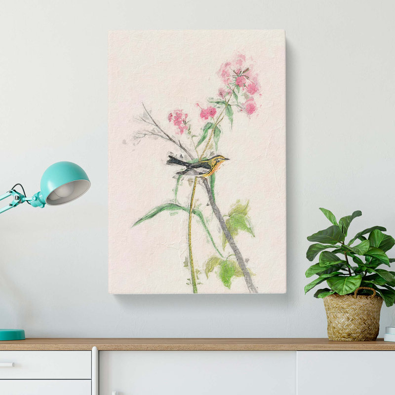 Blackburnian Warbler - Wrapped Canvas Painting, 76cm H x 50cm W x 3cm D