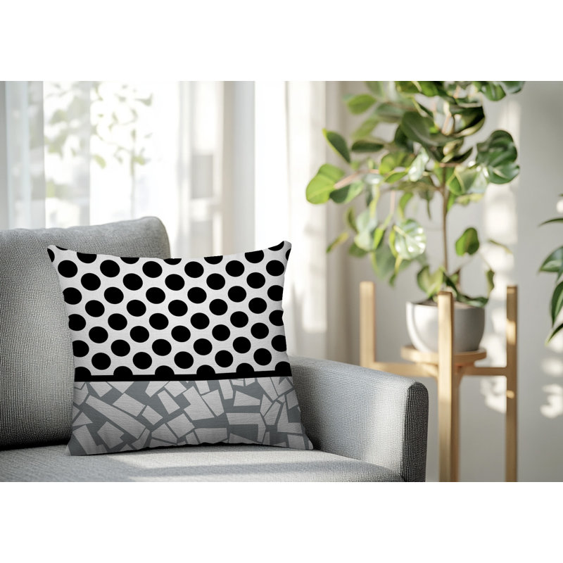 Oreiller carré réversible intérieur / extérieur Miva, Gris, Carré 20 po
