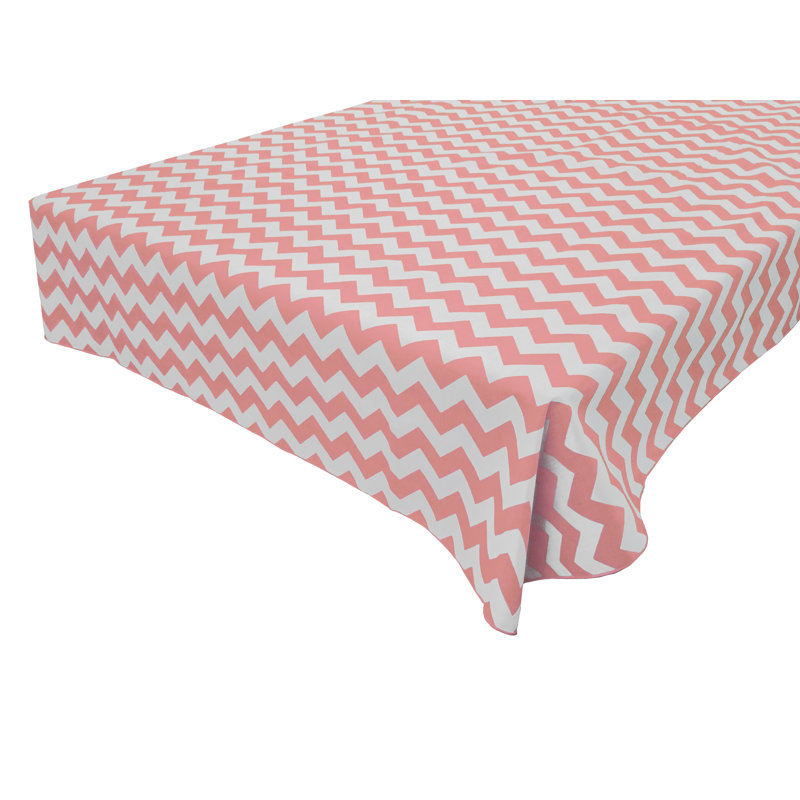 Chevron Print Tablecloths, 60" x 48", Pink