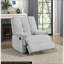 Fauteuils inclinables, fauteuil inclinable moderne en velours gris clair avec dossier capitonné Accoudoirs à plateau-coussin | Structure en bois massif | Gris clair | Velours-1729649206