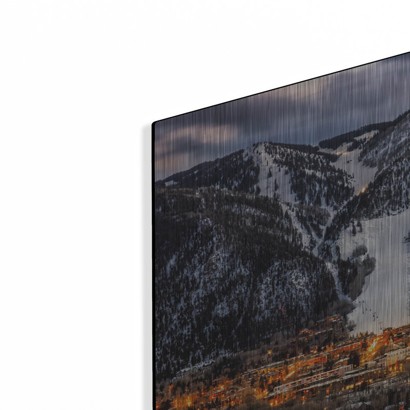 «Aspen Overlook» par Jonathan Ross, art mural en métal, H 12 po x l 24 po