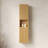 59" Tall Bathroom Cabinet With Doors And Shelves - Narrow Storage In Oak For Living Rooms Laundry Resistance