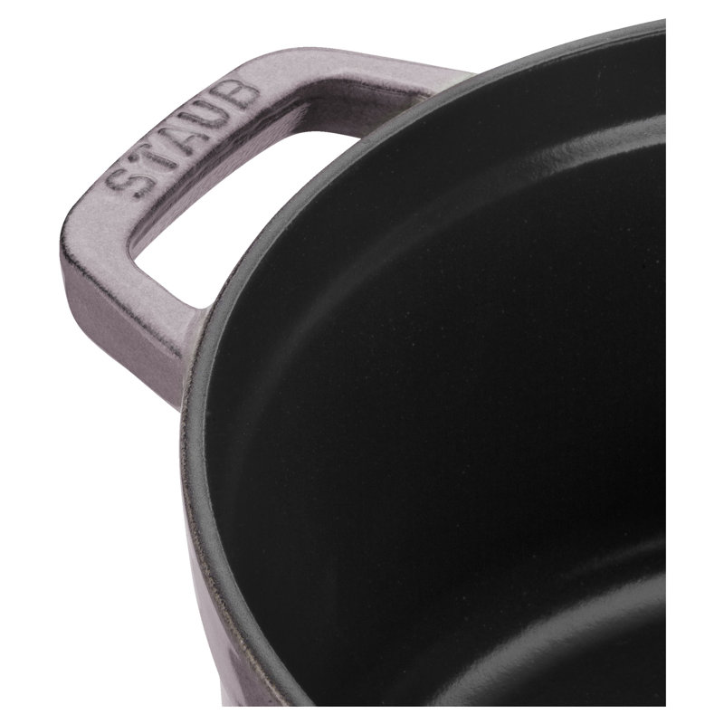 La Cocotte Cast Iron Round Cocotte, Cherry Blossom, 7 quarts