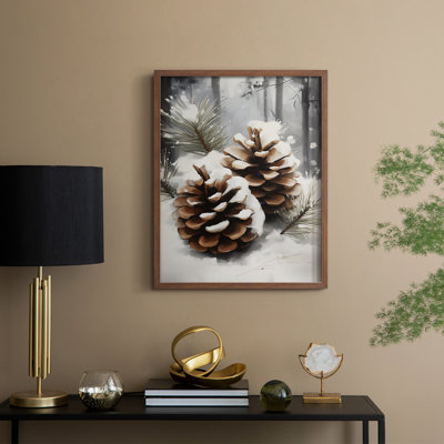 Art des Fêtes de Noël - série 2-CDxxxviii, reproduction encadrée - bois massif