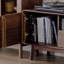 Meuble télé en bois de noyer noir-994810680