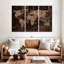«Tea Coffee World Map», reproduction sur toile-679147820