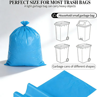 Petits sacs à ordures 4 gallons, 100 sacs - Sacs à ordures durables et résistants aux fuites