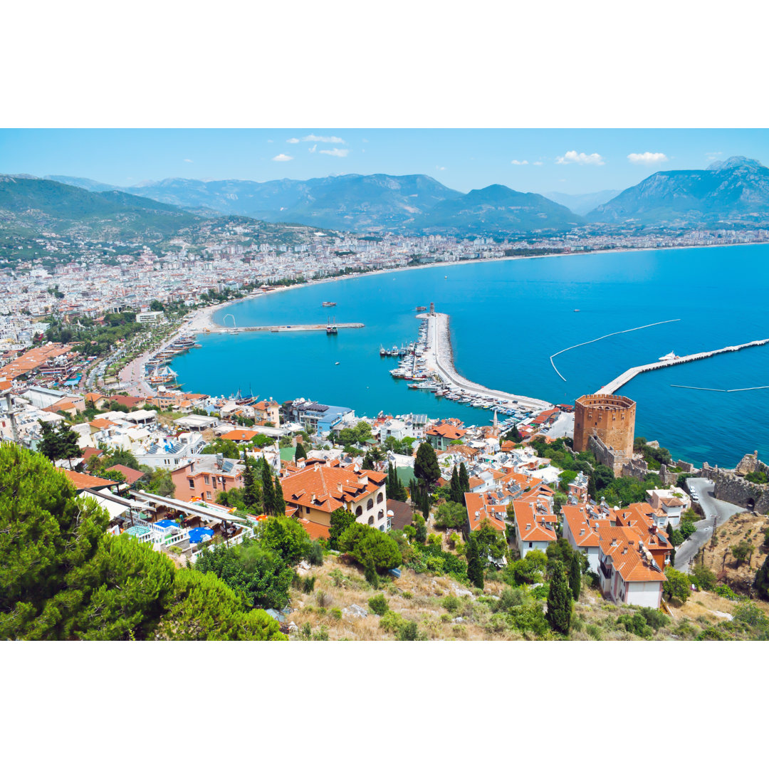 Ariel Blick auf Alanya - Leinwandbild