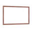 Miroir de salle de bain rectangulaire surdimensionné de 60 po x 40 po avec cadre en noyer