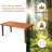 6 - Person Acacia Patio Dining Set with Rectangular Table