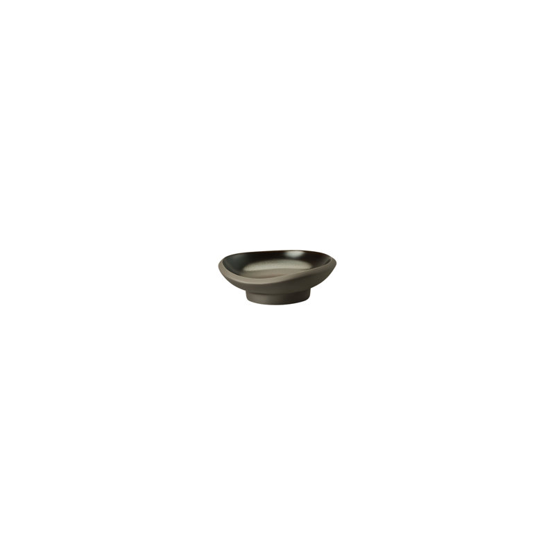 Junto Handmade Stoneware Dessert Bowl, Slate Gray