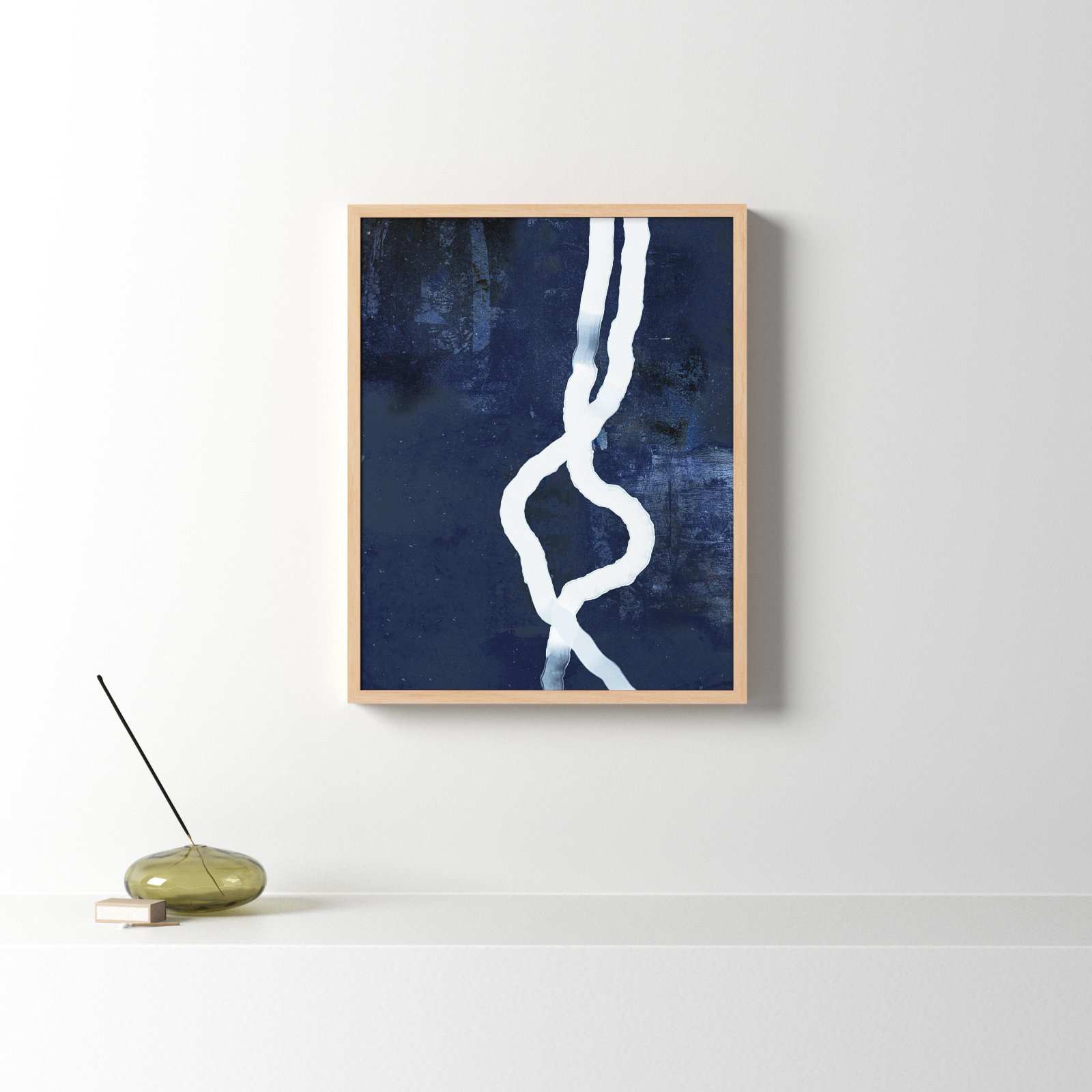 White Rope 3 by Jacques Pilon, Brown, 20" H x 16" W