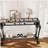  Barina Modern Style Fancy Glass And Metal Console Tables For Entrance Elegant Design, Sturdy Construction, And Functional Storage-883332597