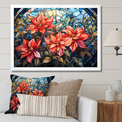 Vitrail poinsettia II - impression