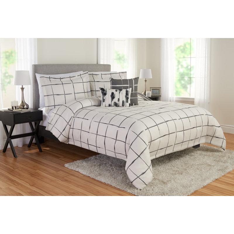 Geometric Shapes Comforter, Full/Double Comforter + 4 Additional Pieces