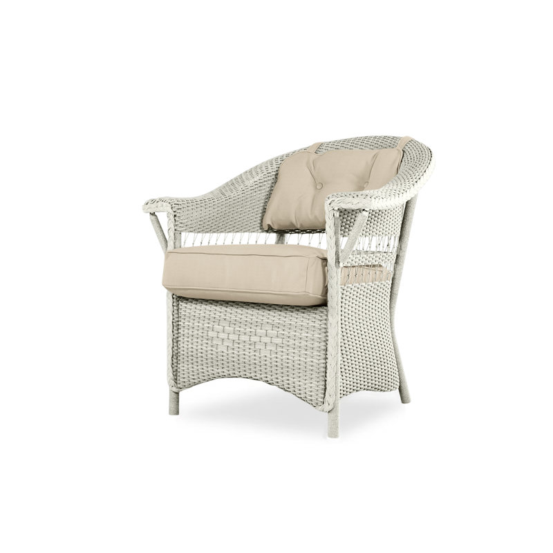 Nantucket Outdoor Dining Armchair, Friendly Flax, Linen