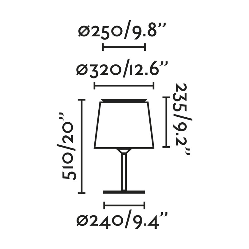 Savoy Table Lamp, White, White