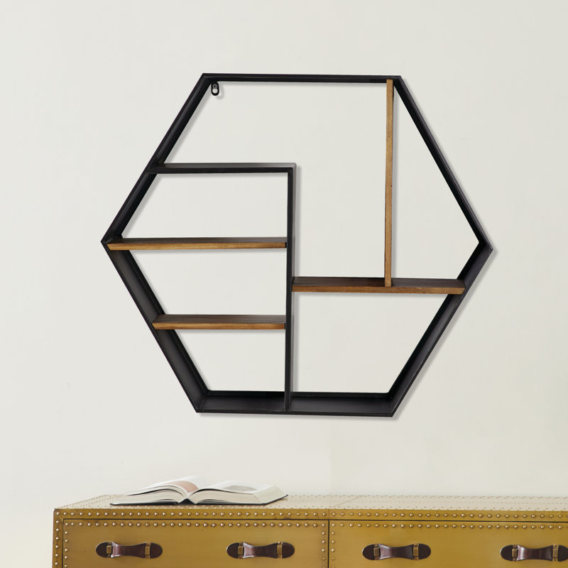 Annaliese 7 Piece Hexagon Fir Accent Shelf