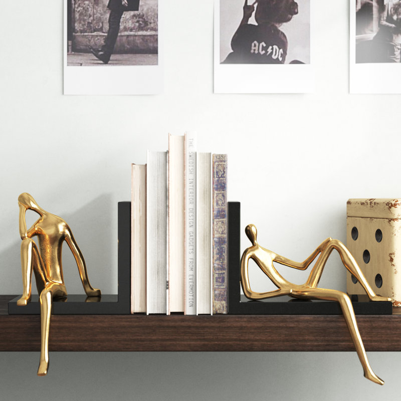 Serre-livres en marbre Cole