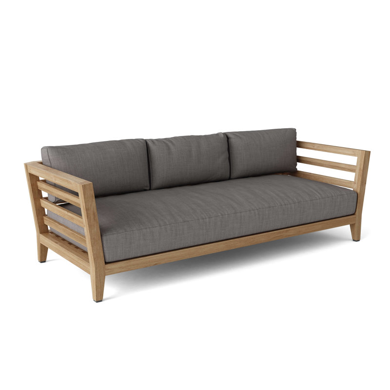 Cordoba Outdoor 4 - Piece Teak Conversation Set, Cast Slate