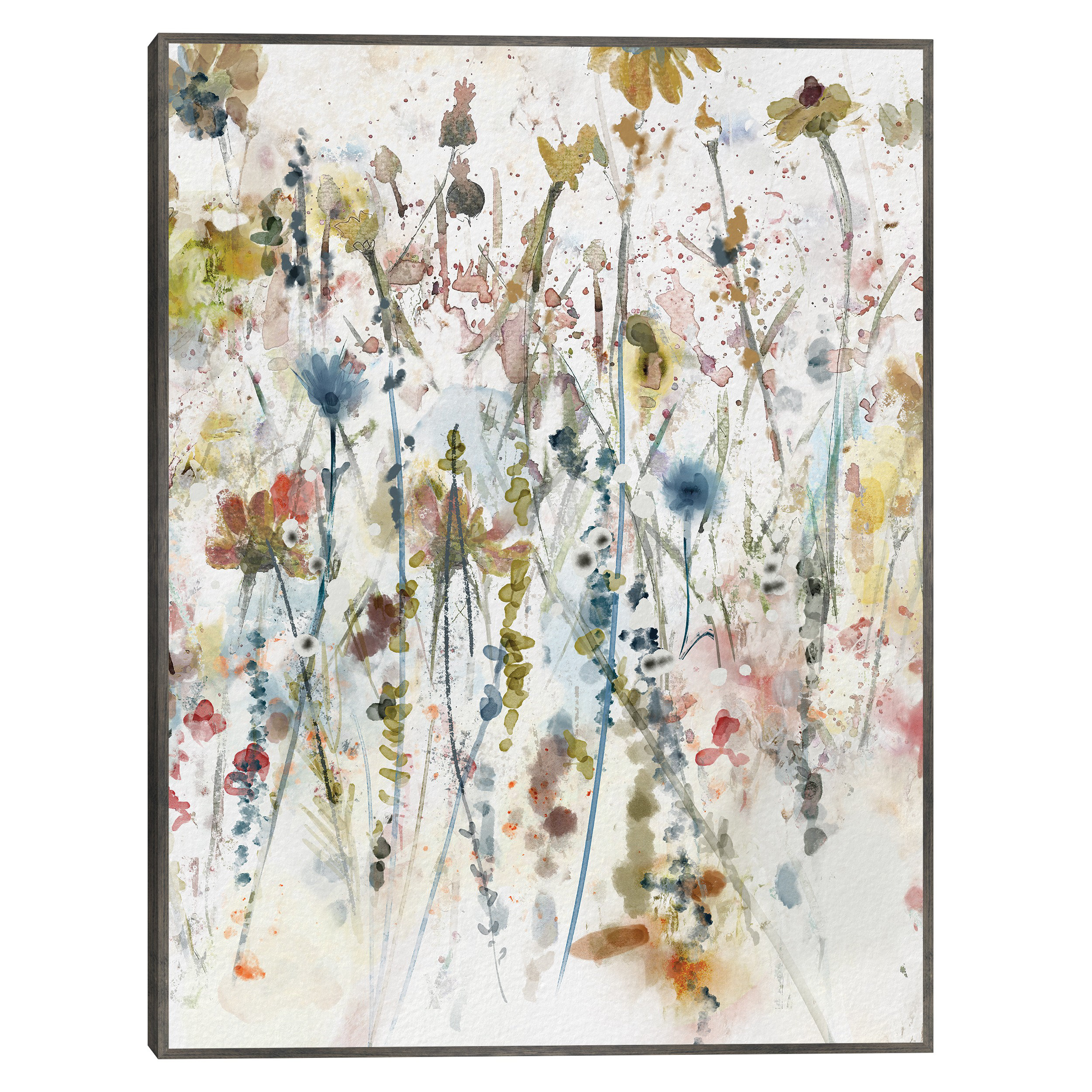 Red Barrel Studio® Watercolor Wildflowers Portrait II by Studio Arts ...