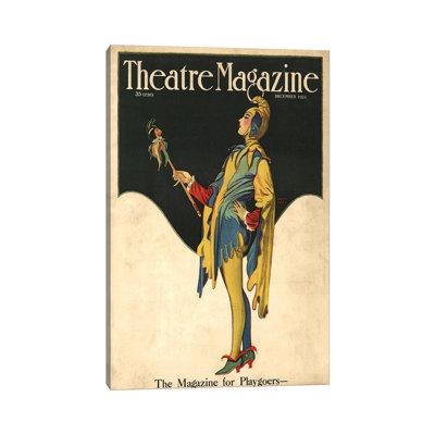1921 Theatre Magazine Cover - Print on Canvas