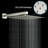 Brushed Nickel Shower System - 10" Rainfall Head & -balanced Valve, Wall Mount, Easy Installation Sparkling Phenomenal