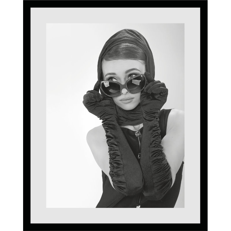 Woman With Sunglasses - Single Picture Frame Print