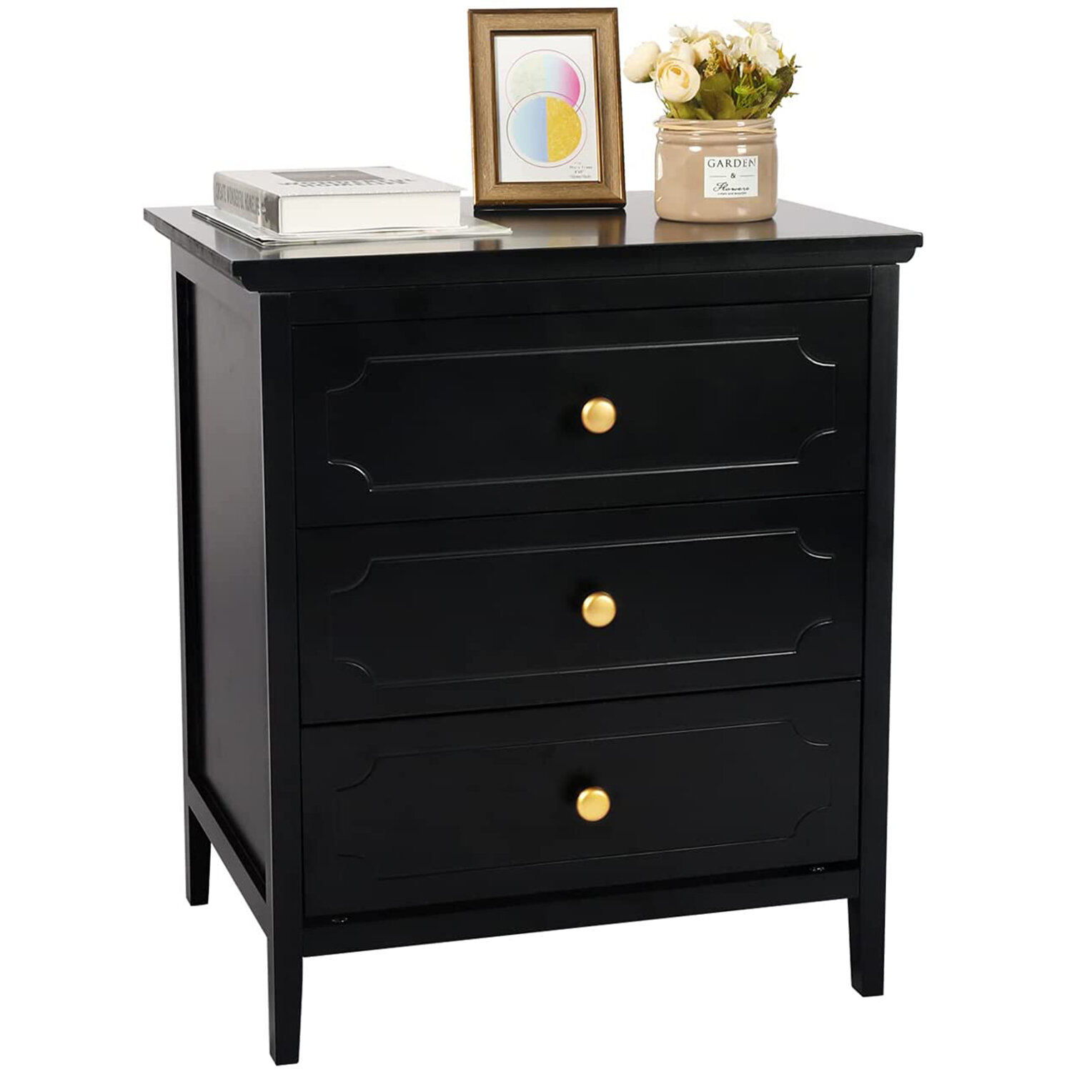 Red Barrel Studio 3 - Drawer Nightstand & Reviews | Wayfair